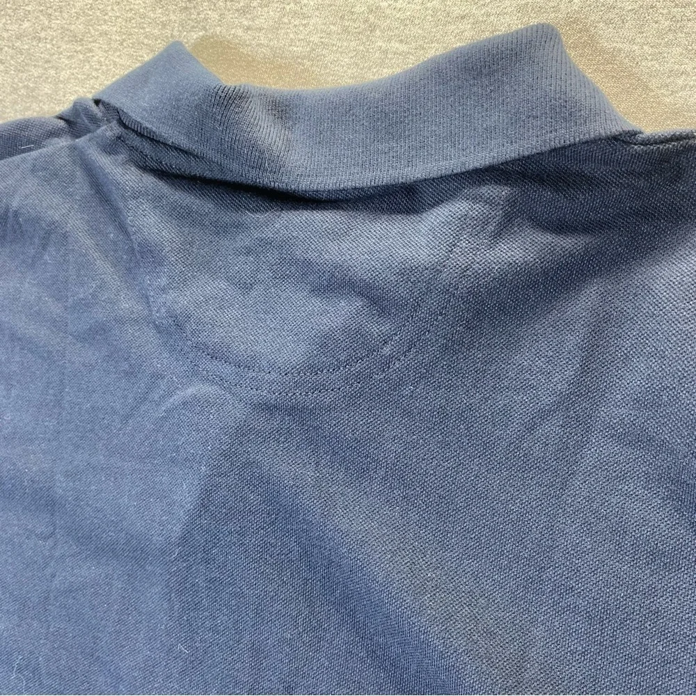Clique Polo Shirt Men’s M Navy Blue Short Sleeve Golf Scotchguard Protection NWT - Picture 10 of 13